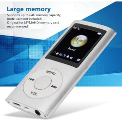 Lecteur MP3 64G, Lecteur de Musique MP3 à écran de 1,8 Pouces pour Les études Sportives, Prise en Charge MP3 WMA FLAC Ape AAC OG