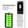Lecteur MP3 64G, Lecteur de Musique MP3 à écran de 1,8 Pouces pour Les études Sportives, Prise en Charge MP3 WMA FLAC Ape AAC OG