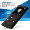 Lecteur MP3 64G, Lecteur de Musique MP3 à écran de 1,8 Pouces pour Les études Sportives, Prise en Charge MP3 WMA FLAC Ape AAC OG