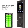 Lecteur MP3 64G, Lecteur de Musique MP3 à écran de 1,8 Pouces pour Les études Sportives, Prise en Charge MP3 WMA FLAC Ape AAC OG