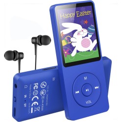 AGPTEK 64Go Lecteur MP3 Classique, Ultra-Longue Autonomie jusqu'à 70 Heures, Super Léger 30g, Lecture Musique sans Perte Hi-Fi, 
