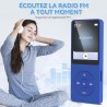 AGPTEK 64Go Lecteur MP3 Classique, Ultra-Longue Autonomie jusqu'à 70 Heures, Super Léger 30g, Lecture Musique sans Perte Hi-Fi, 