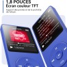 AGPTEK 64Go Lecteur MP3 Classique, Ultra-Longue Autonomie jusqu'à 70 Heures, Super Léger 30g, Lecture Musique sans Perte Hi-Fi, 