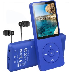 AGPTEK 64Go Lecteur MP3 Classique, Ultra-Longue Autonomie jusqu'à 70 Heures, Super Léger 30g, Lecture Musique sans Perte Hi-Fi, 