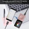 AGPTEK Lecteur MP3 16 Go sans Perte avec Écran 1,8", 70 Heures de Lecture, Lecteur de Musique Portable avec Écouteurs, Radio FM,