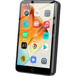 Lecteur mp3 zaqe 80 go avec bleutooth et wifi, lecteur mp4 avec écran tactile 4,0 pouces, lecteur mp3 android avec spotify, audi