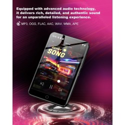 Lecteur mp3 zaqe 80 go avec bleutooth et wifi, lecteur mp4 avec écran tactile 4,0 pouces, lecteur mp3 android avec spotify, audi