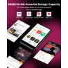 Lecteur mp3 zaqe 80 go avec bleutooth et wifi, lecteur mp4 avec écran tactile 4,0 pouces, lecteur mp3 android avec spotify, audi