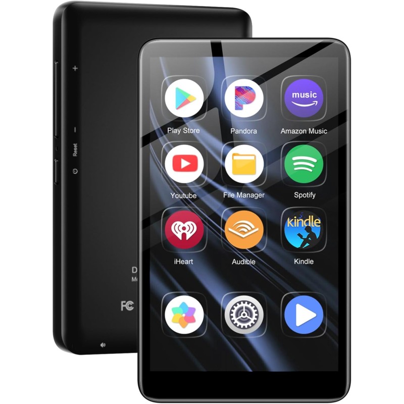 Lecteur mp3 160 go, écran tactile 4,02", lecteur mp3 bleutooth et wi-fi, lecteur mp4 android 13.0, lecteur de musique portable, 