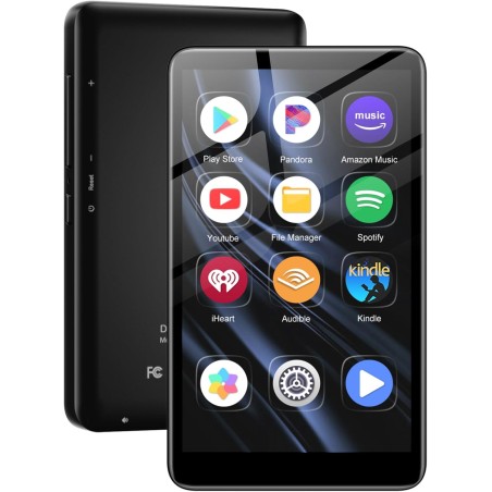 Lecteur mp3 160 go, écran tactile 4,02", lecteur mp3 bleutooth et wi-fi, lecteur mp4 android 13.0, lecteur de musique portable, 