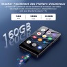 Lecteur mp3 160 go, écran tactile 4,02", lecteur mp3 bleutooth et wi-fi, lecteur mp4 android 13.0, lecteur de musique portable, 