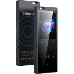 128go lecteur mp3, dodosoul mp3 bleutooth 5.2, boucle unique, radio fm, haut-parleur hd intégré, enregistreur vocal, mini design