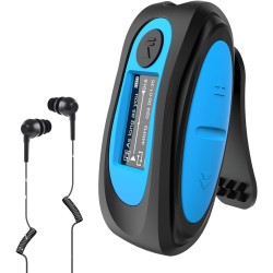 AGPTEK Mp3 Etanche IPX8 avec Clip Ecran Couleur, 8Go Lecteur avec Radio FM HiFi Lossless Baladeur Mp3 pour Natation (Piscine) et