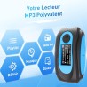 AGPTEK Mp3 Etanche IPX8 avec Clip Ecran Couleur, 8Go Lecteur avec Radio FM HiFi Lossless Baladeur Mp3 pour Natation (Piscine) et