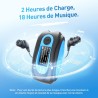 AGPTEK Mp3 Etanche IPX8 avec Clip Ecran Couleur, 8Go Lecteur avec Radio FM HiFi Lossless Baladeur Mp3 pour Natation (Piscine) et