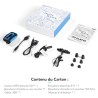 AGPTEK Mp3 Etanche IPX8 avec Clip Ecran Couleur, 8Go Lecteur avec Radio FM HiFi Lossless Baladeur Mp3 pour Natation (Piscine) et