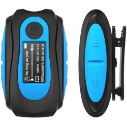 AGPTEK Mp3 Etanche IPX8 avec Clip Ecran Couleur, 8Go Lecteur avec Radio FM HiFi Lossless Baladeur Mp3 pour Natation (Piscine) et