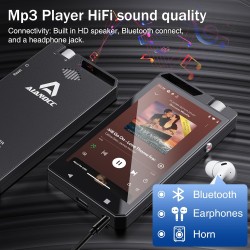 Lecteurs MP3 et MP4 de 96 Go, écran Tactile HD à Couleurs Complètes de 4 Pouces, MP4 avec WLAN, Lecteur MP3 Spotify Go de RAM et