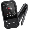 Lecteur mp3 128 go, clip mp3 avec bleutooth 5.3, lecteur de musique portable avec radio fm, enregistreur vocal, podomètre, desig