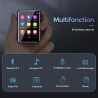 64go lecteur mp3 avec bleutooth 5.3, lecteur audio sans perte hifi avec haut-parleur, 2.4 in ecran tactile complet, radio fm, li