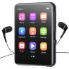 Lecteur mp3 64 go bleutooth 5.3, lecteur de musique hifi sans perte avec haut-parleur, enregistreur vocal, radio fm, corps mp3 e
