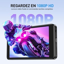 Agptek 96go mp4 bleutooth wifi android 14, lecteur musique spotify 3g ram fluide et écran tactile ips 4'', baladeur mp3 haut-par