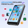 Agptek 96go mp4 bleutooth wifi android 14, lecteur musique spotify 3g ram fluide et écran tactile ips 4'', baladeur mp3 haut-par