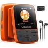 Wolfang lecteurs mp3 64 go avec bleutooth 5.2, clip sport, taille mini, poids 28,3 g, radio fm hif, enregistreur vocal, écouteur