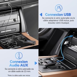 Agptek 64go lecteur mp3 usb c avec bleutooth 5.3 & clip sport, mini type-c mp3 musique sans perte hifi avec radio fm/enregistreu