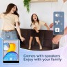 64go lecteur mp3 bleutooth 5.3 stable, 2.4" écran tactile mp3 bleutooth portable, lecteur mp3 hifi avec haut-parleur, radio fm, 