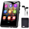64go lecteur mp3 bleutooth 5.3, 2,4" tactile portable mp3 lecteur musique, hifi baladeur mp3 avec hautparleur vidéo/enregistreme