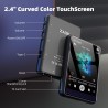 64go lecteur mp3 bleutooth 5.3, 2,4" tactile portable mp3 lecteur musique, hifi baladeur mp3 avec hautparleur vidéo/enregistreme