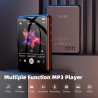 64go lecteur mp3 bleutooth 5.3, 2,4" tactile portable mp3 lecteur musique, hifi baladeur mp3 avec hautparleur vidéo/enregistreme