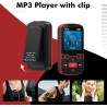 64go lecteur mp3 bleutooth 5.3 avec clip, hifi lecteur musique sport, 1,5 pouces écran baladeur mp3 avec boutons physiques, radi