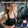 64 go lecteur mp3 bleutooth 5.3 clip lecteur enfant musique portable baladeur avec radio fm, podometre,enregistreur vocal, lectu