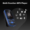 64 go lecteur mp3 bleutooth 5.3 clip lecteur enfant musique portable baladeur avec radio fm, podometre,enregistreur vocal, lectu