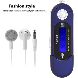 Lecteur MP3 Numérique, Lecteur MP3 USB De Musique Portable avec Support D'écran LCD Carte Micro SD/mémoire 32 Go Radio FM Enregi