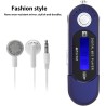 Lecteur MP3 Numérique, Lecteur MP3 USB De Musique Portable avec Support D'écran LCD Carte Micro SD/mémoire 32 Go Radio FM Enregi