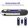 Lecteur MP3 Numérique, Lecteur MP3 USB De Musique Portable avec Support D'écran LCD Carte Micro SD/mémoire 32 Go Radio FM Enregi