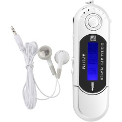 Lecteur MP3 Numérique, Lecteur MP3 USB De Musique Portable avec Support D'écran LCD Carte Micro SD/mémoire 32 Go Radio FM Enregi