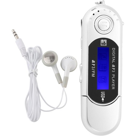 Lecteur MP3 Numérique, Lecteur MP3 USB De Musique Portable avec Support D'écran LCD Carte Micro SD/mémoire 32 Go Radio FM Enregi