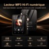Lecteur mp3 fanvace hifi avec bleutooth 5.3, lecteur audio numérique haute résolution dsd sans perte, lecteur audio portable 64 