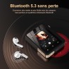 Lecteur mp3 fanvace hifi avec bleutooth 5.3, lecteur audio numérique haute résolution dsd sans perte, lecteur audio portable 64 