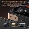 Lecteur mp3 fanvace hifi avec bleutooth 5.3, lecteur audio numérique haute résolution dsd sans perte, lecteur audio portable 64 