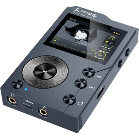 Mp3 hifi surfans f20 avec bleutooth, lecteur audio numérique haute résolution dsd sans perte, lecteur audio portable haute