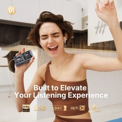 Mp3 hifi surfans f20 avec bleutooth, lecteur audio numérique haute résolution dsd sans perte, lecteur audio portable haute