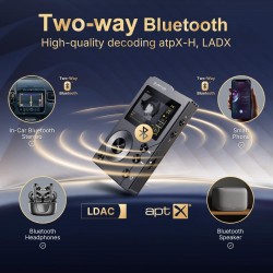 Mp3 hifi surfans f20 avec bleutooth, lecteur audio numérique haute résolution dsd sans perte, lecteur audio portable haute