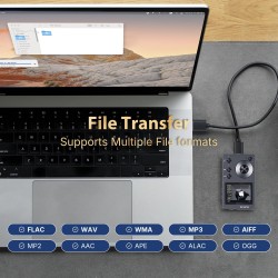 Mp3 hifi surfans f20 avec bleutooth, lecteur audio numérique haute résolution dsd sans perte, lecteur audio portable haute