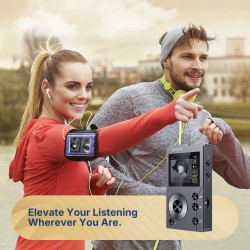 Mp3 hifi surfans f20 avec bleutooth, lecteur audio numérique haute résolution dsd sans perte, lecteur audio portable haute