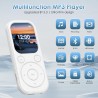 Lecteur mp3 64 go avec bleutooth 5.3 lecteur de musique portable avec qualité sonore hifi et radio fm batterie de 300 mah compre